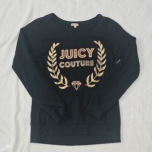 Juicy Couture Black Sweatshirt with Gold Logo